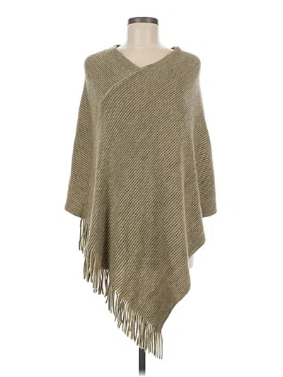 Pre-owned Crosstree Lane Poncho In Brown