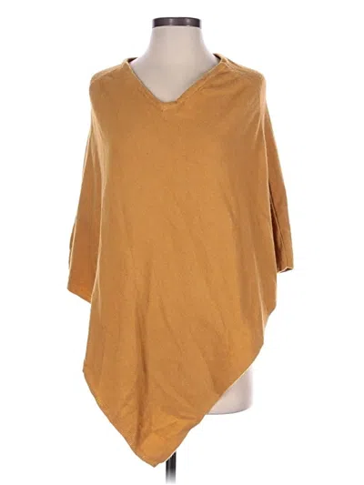 Pre-owned Crosstree Lane Poncho In Gold