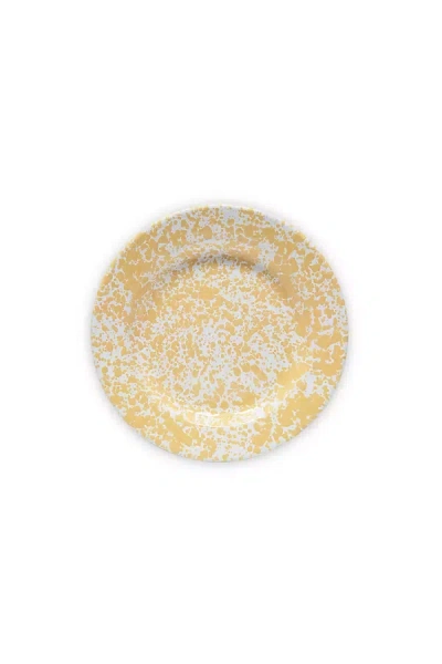 Crow Canyon Home Splatter Dinner Plates In Yellow