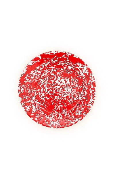 Crow Canyon Home Splatter Dinner Plates In Red