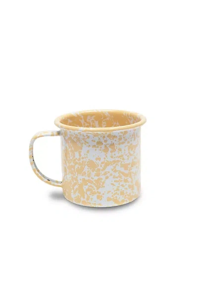 Crow Canyon Home Splatter Mugs In Yellow