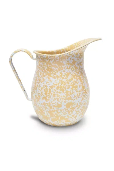 Crow Canyon Home Splatter Pitcher In Yellow