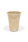Crow Canyon Home Splatter Tumblers In Yellow