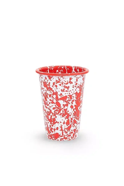 Crow Canyon Home Splatter Tumblers In Red