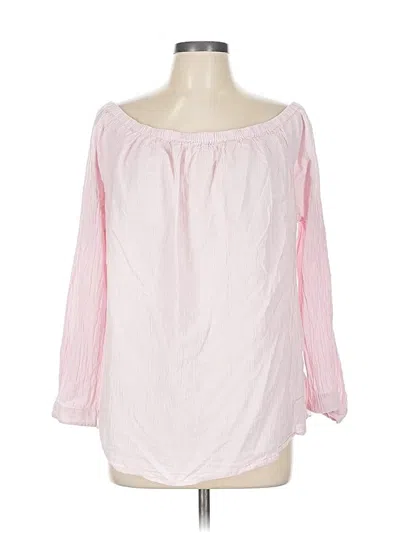 Pre-owned Crown & Ivy 3/4 Sleeve Blouse In Pink