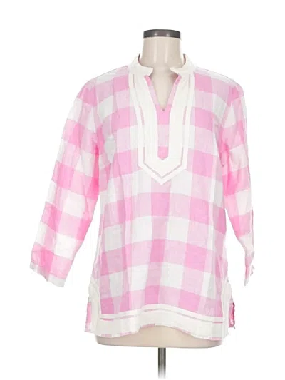 Pre-owned Crown & Ivy 3/4 Sleeve Blouse In Pink