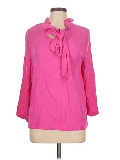 Pre-owned Crown & Ivy 3/4 Sleeve Blouse In Pink