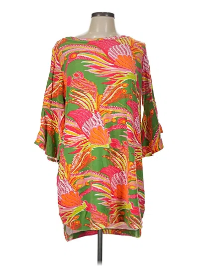 Pre-owned Crown & Ivy 3/4 Sleeve T-shirt In Orange