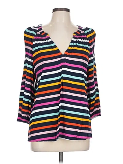 Pre-owned Crown & Ivy 3/4 Sleeve T-shirt In Purple