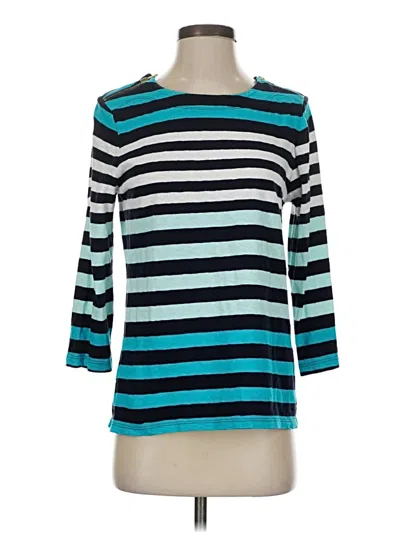 Pre-owned Crown & Ivy 3/4 Sleeve T-shirt In Teal