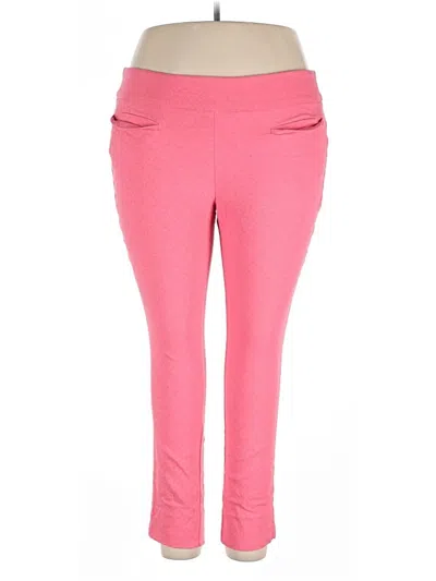 Pre-owned Crown & Ivy Active Pants In Pink