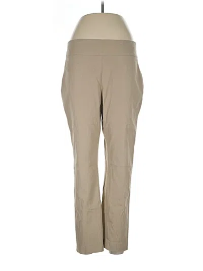 Pre-owned Crown & Ivy Active Pants In Tan