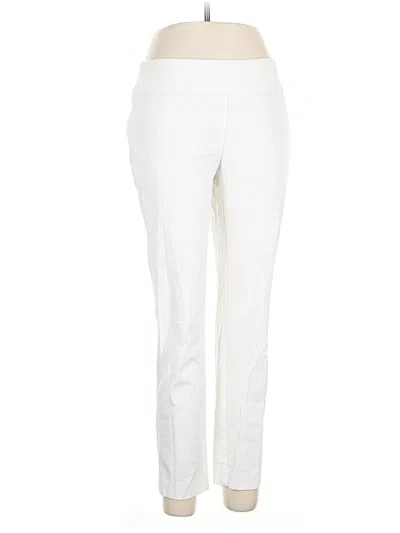 Pre-owned Crown & Ivy Active Pants In White