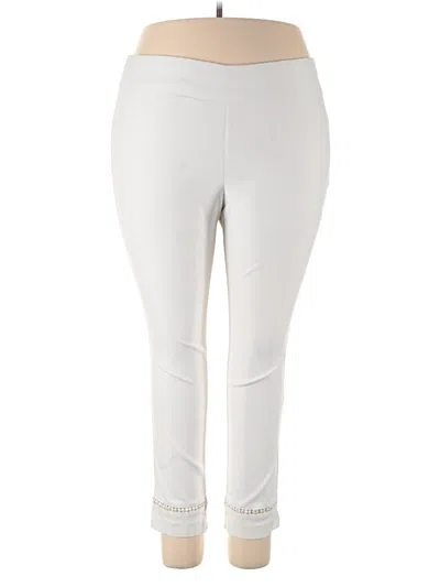 Pre-owned Crown & Ivy Active Pants In White