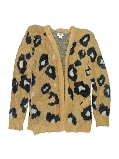 Pre-owned Crown & Ivy Kids' Cardigan Sweater In Gold
