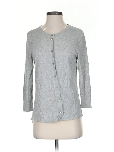 Pre-owned Crown & Ivy Cardigan Sweater In Gray