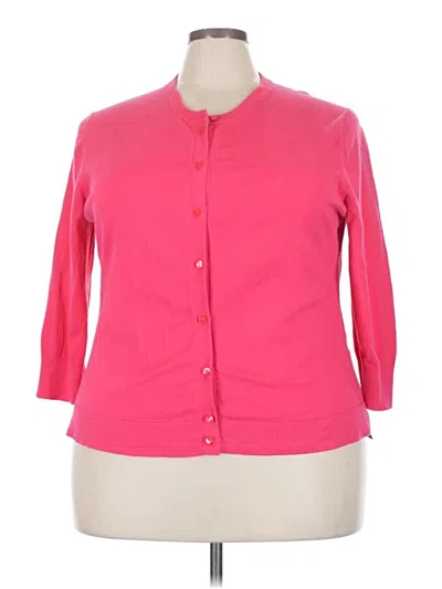 Pre-owned Crown & Ivy Cardigan Sweater In Pink