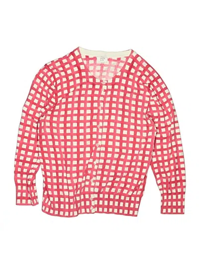 Pre-owned Crown & Ivy Kids' Cardigan Sweater In Pink