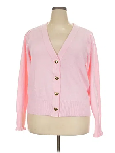 Pre-owned Crown & Ivy Cardigan Sweater In Pink