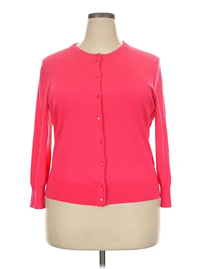 Pre-owned Crown & Ivy Cardigan Sweater In Pink