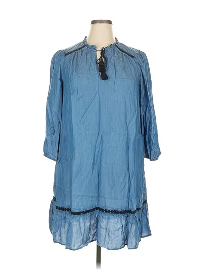 Pre-owned Crown & Ivy Casual Dress In Blue