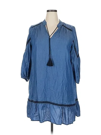 Pre-owned Crown & Ivy Casual Dress In Blue