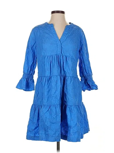 Pre-owned Crown & Ivy Casual Dress In Blue