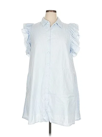 Pre-owned Crown & Ivy Casual Dress In Blue