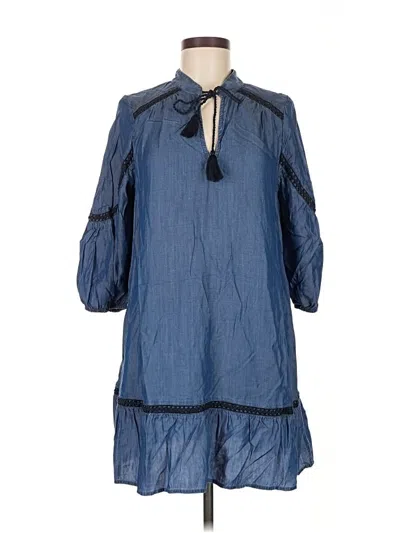 Pre-owned Crown & Ivy Casual Dress In Blue