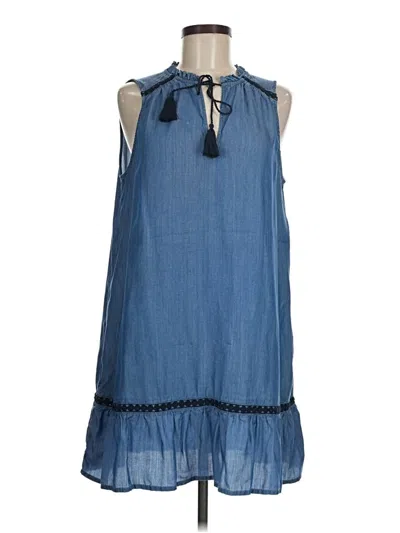 Pre-owned Crown & Ivy Casual Dress In Blue