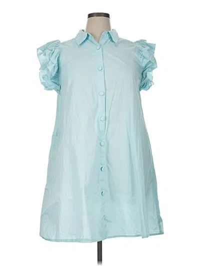 Pre-owned Crown & Ivy Casual Dress In Blue