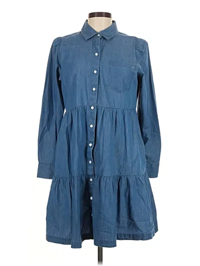 Pre-owned Crown & Ivy Casual Dress In Blue