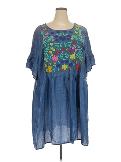 Pre-owned Crown & Ivy Casual Dress In Blue