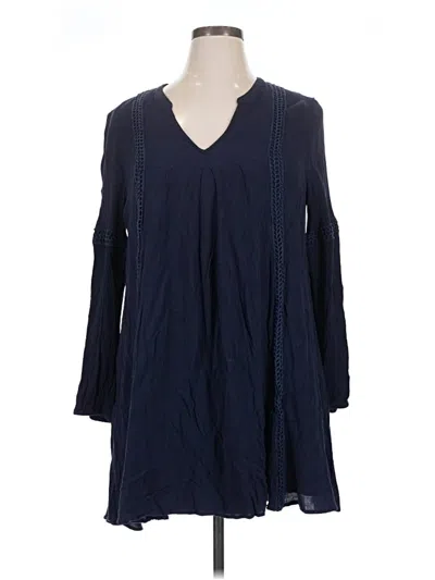 Pre-owned Crown & Ivy Casual Dress In Blue