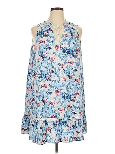 Pre-owned Crown & Ivy Casual Dress In Blue