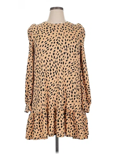 Pre-owned Crown & Ivy Casual Dress In Brown