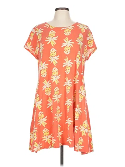Pre-owned Crown & Ivy Casual Dress In Orange