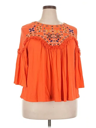 Pre-owned Crown & Ivy Casual Dress In Orange