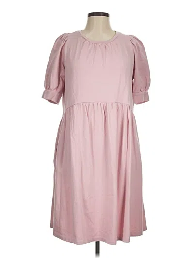 Pre-owned Crown & Ivy Casual Dress In Pink