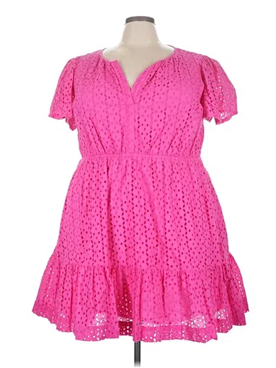 Pre-owned Crown & Ivy Casual Dress In Pink