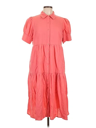 Pre-owned Crown & Ivy Casual Dress In Pink
