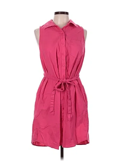 Pre-owned Crown & Ivy Casual Dress In Pink
