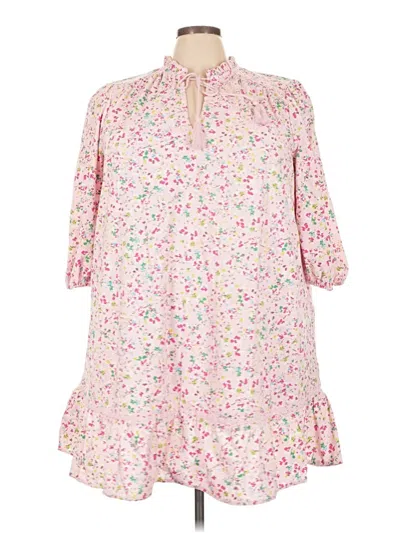 Pre-owned Crown & Ivy Casual Dress In Pink