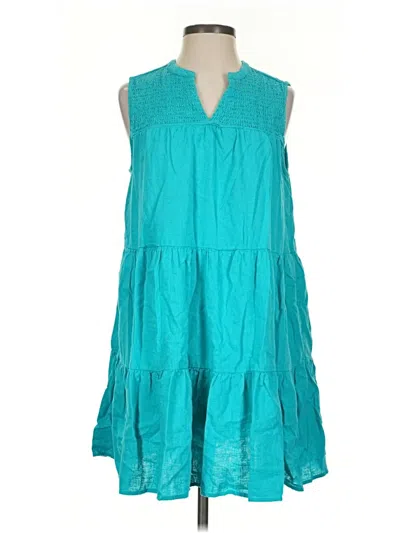 Pre-owned Crown & Ivy Casual Dress In Teal