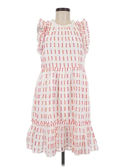 Pre-owned Crown & Ivy Casual Dress In White