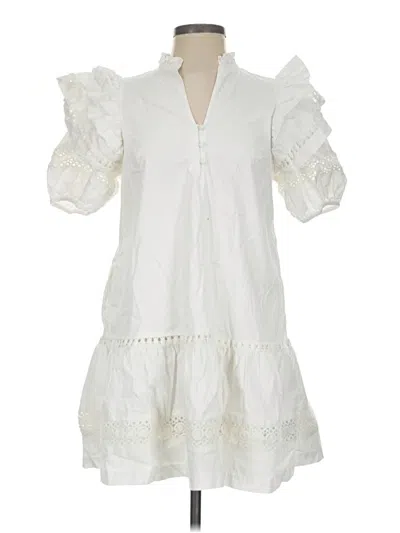 Pre-owned Crown & Ivy Casual Dress In White