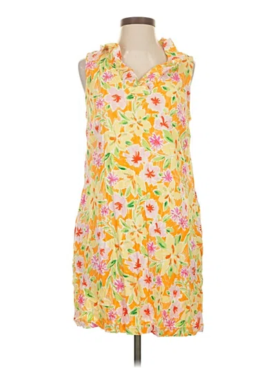 Pre-owned Crown & Ivy Casual Dress In Yellow