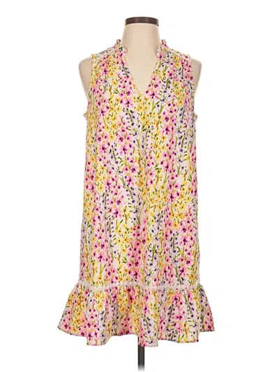 Pre-owned Crown & Ivy Casual Dress In Yellow