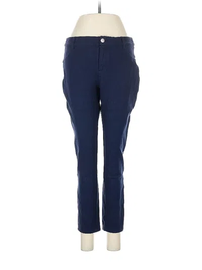 Pre-owned Crown & Ivy Casual Pants In Blue