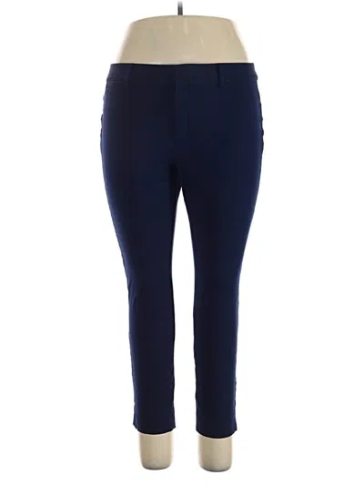 Pre-owned Crown & Ivy Casual Pants In Blue